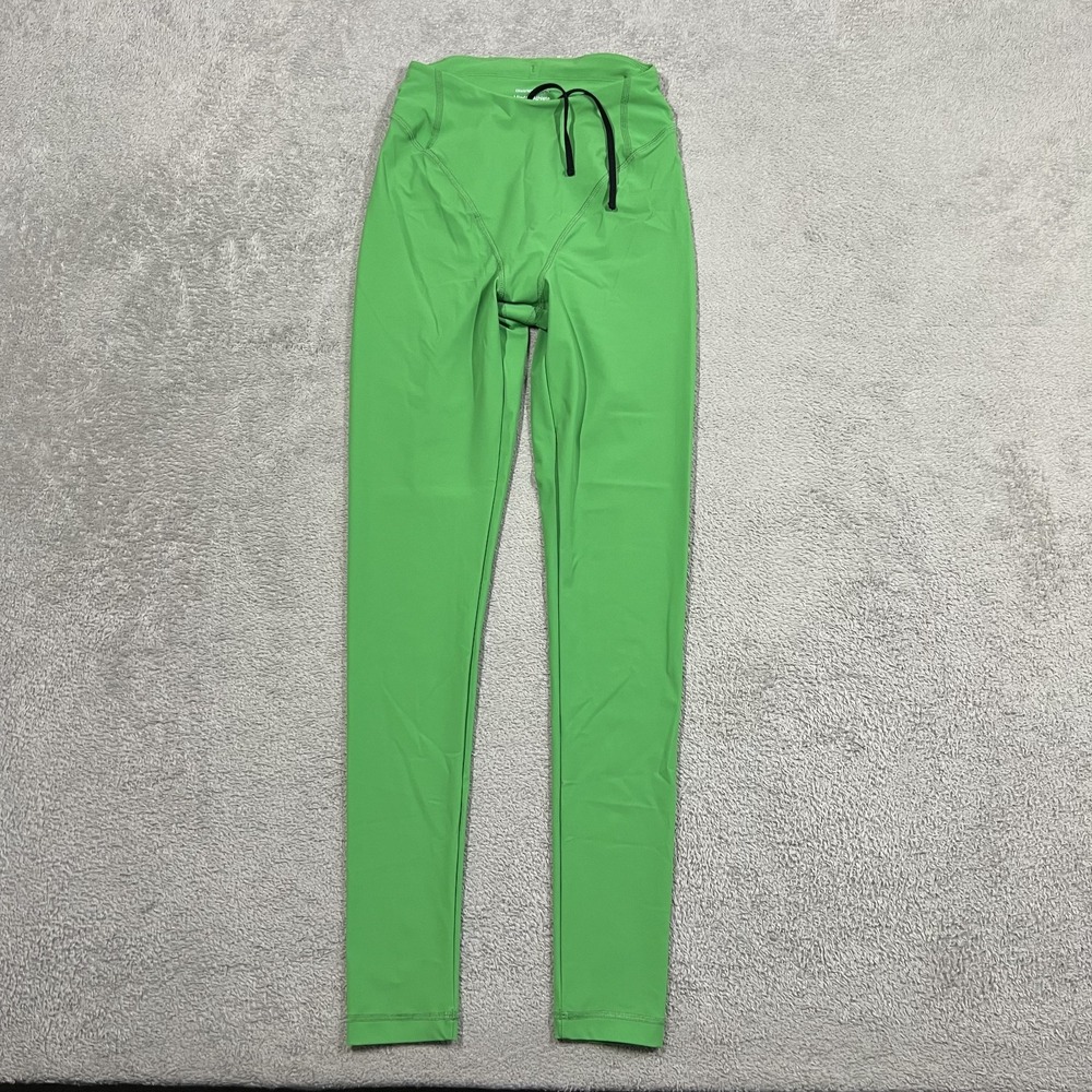 District Vision Tights Womens XS Green Athletic Tara Long Pockets Performance